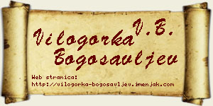Vilogorka Bogosavljev vizit kartica